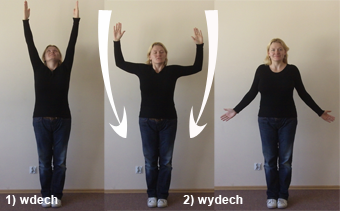 Ćwiczenie rozciągające ramiona Ćwiczenie rozciągające ramiona