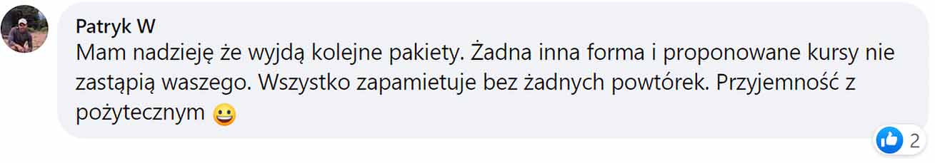 Aktywny Angielski - opinia Patryk W